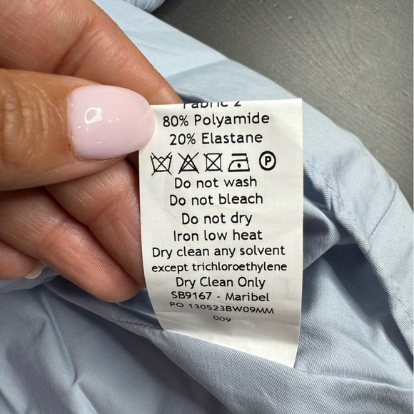 House of CB 'Maribel' Soft Blue Broderie Corset Mini Dress NWOT - Picture 9 of 12